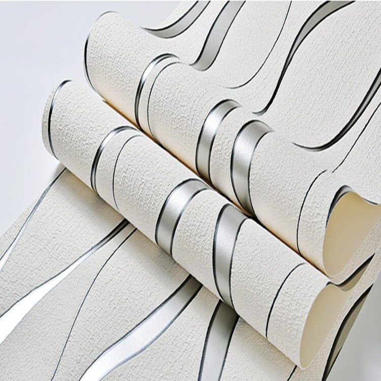 Modern Simple 3d wallpaper home decoration curve stripes living room TV background bedroom wall covering wallpaper decoration