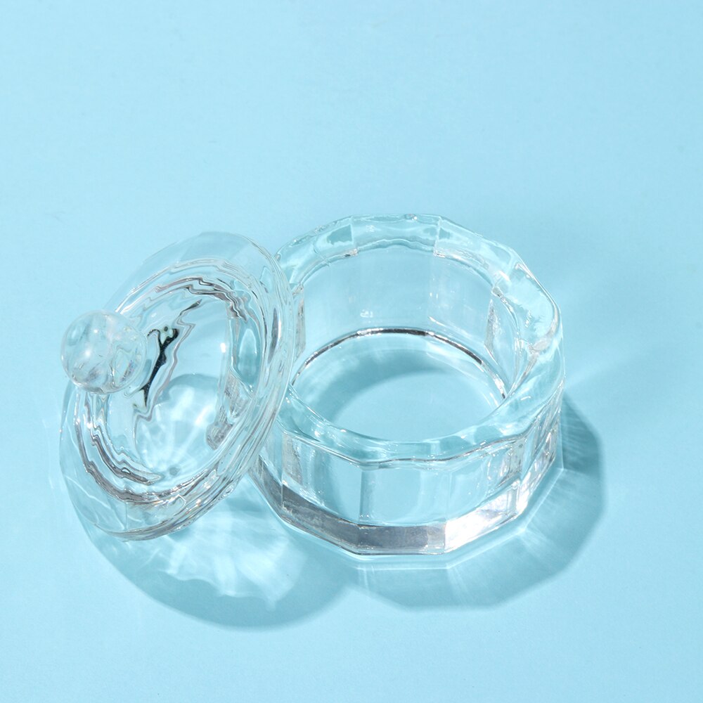 1PC Multi-styles Nail Crystal Bowl Cup Glass Dappen Dish Arcylic Powder Holder Container Nail Art Manicure Salon Nail Tool
