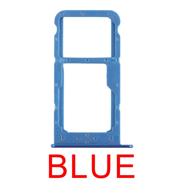 3 color for Huawei 2 x SIM Card Tray/Micro SD Card Tray for Huawei Honor 8X Max/Enjoy 9/Mate 20 Replacement repair parts: Honor 9i (Blue)