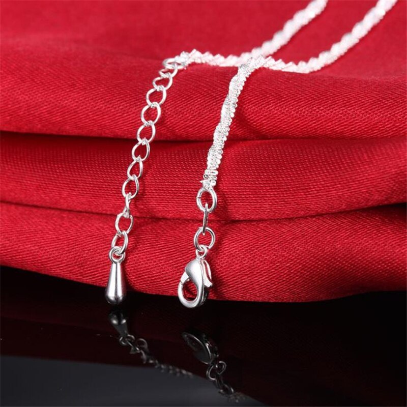 KOFSAC 925 Sterling Silver Anklets For Women Simple Gypsophila Ankle Chain Bracelet Jewelry Girl Party