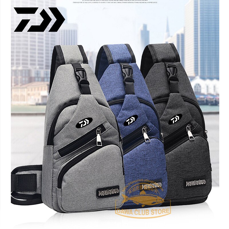 Daiwa Vissen Messenger Bag Mannen Outdoor Vissen Nylon Schoudertas Modieuze Multifunctionele Leisure Messenger Bag