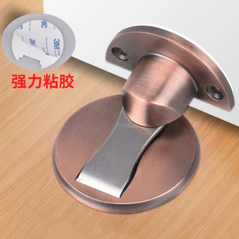 Magneet Deur Stopt Magnetische Deurstopper Beveiliging Slot Voor Deur Draft Stopper Houder Deurstopper Meubeldeurbeslag: L / Roze
