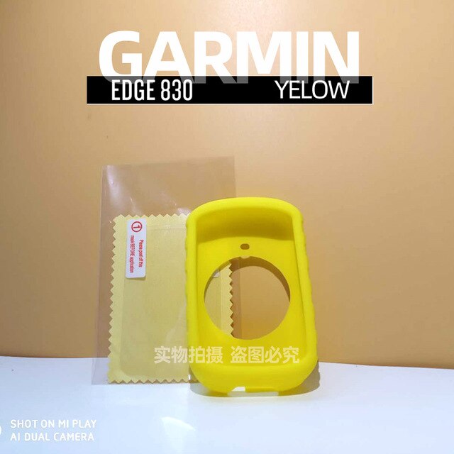 Garmin – etui de Protection 530 Silicone EDGE 830, Film de Protection pour écran d'ordinateur de vélo GPS 820: 830 Yellow
