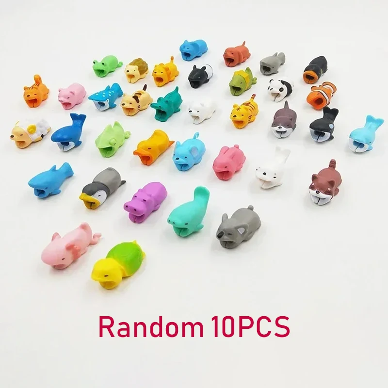 Oplader Kabel Beschermer Organizer Oortelefoon Kabel Beschermer Dier Usb Beet Winder Usb Kabel Beschermers Oplader Lijn Organisatie: Roze