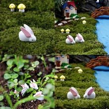 Konijn Fee Tuinornamenten Hars Miniatuur Tuin Beeldjes Mini Tuin Accessoires Bonsai Micro Landschap Decoratie Diy