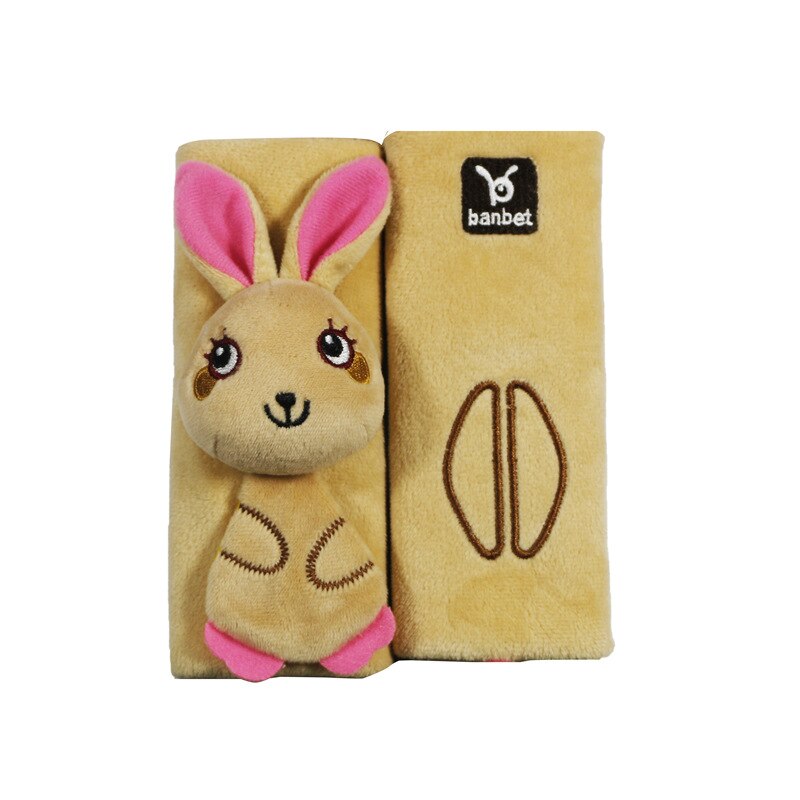 Cinturón de seguridad de hombro PAD Protector para carrito de bebé para cinturón de seguridad de coche Universal Yoyo Yoyaplus Babalo asiento Cybex Bebe Accesorios: rabbit