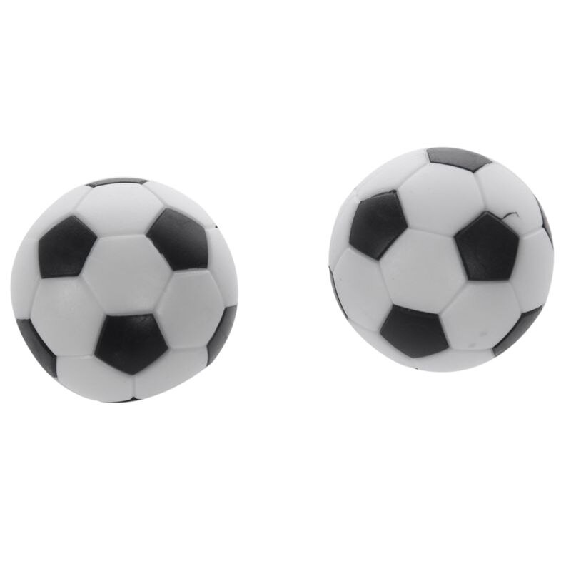 5x plastik 32mm fodbold indendørs bordfodboldbold erstatter sort + hvid