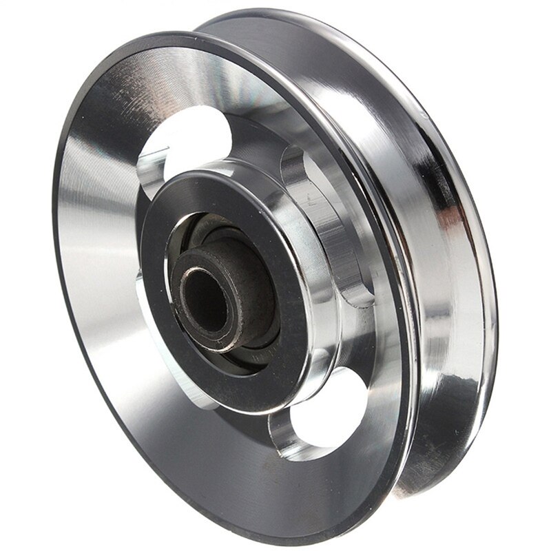 Bearing Steel Bearings, U Grooves Pulley, Guide Wheel Wire Rope Lifting Wheel Fitness Equipment Accessories Pulley