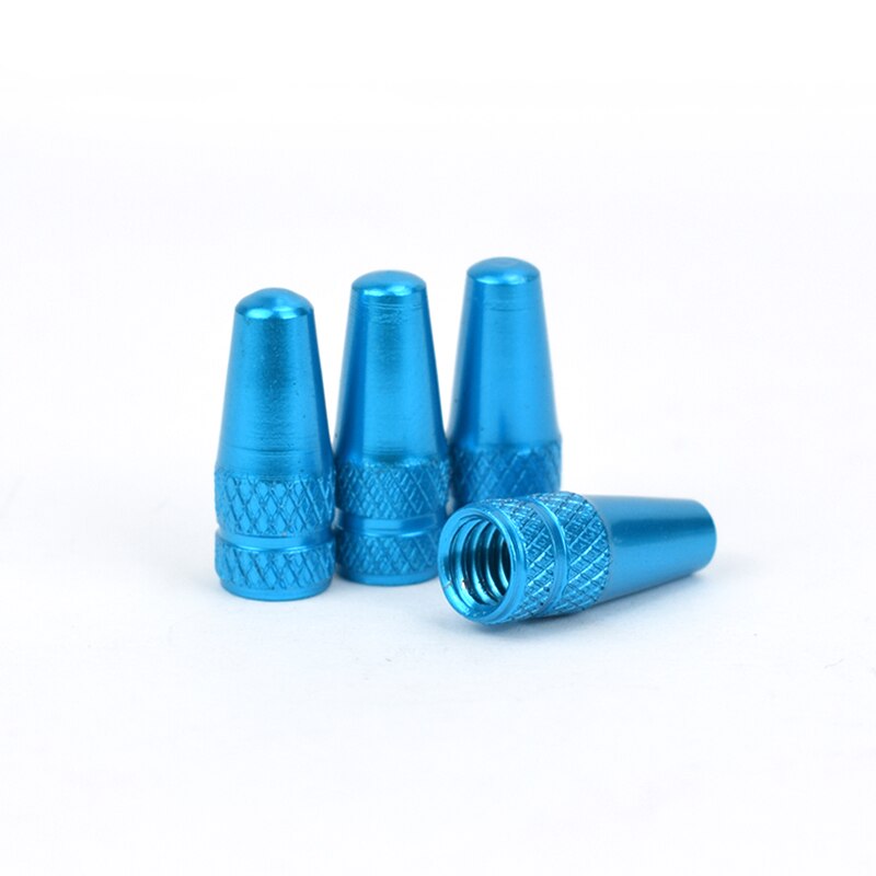 Bouchon de Valve FV pour pneu de vélo en alliage d'aluminium, protecteur couvert de vélo de route et vtt, anti-poussière, Valve Presta, 4/8 pièces: Bleu marine