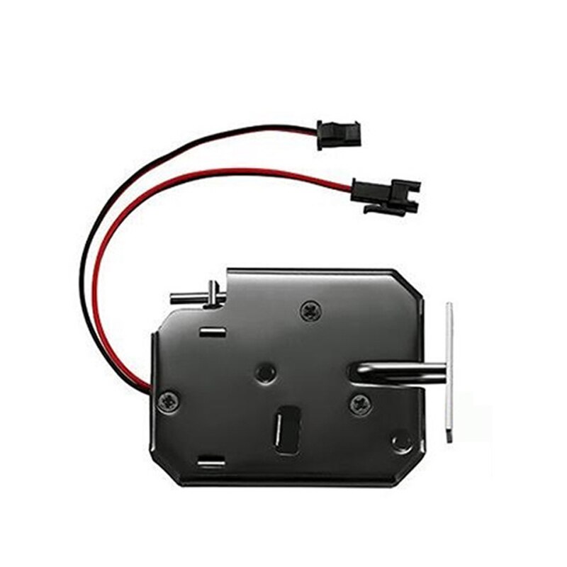 DC 12V Electric Lock Shockproof anti-theft Electromagnetic Locks For file Cabinet storage shelf Magnetic lock Electronic locks: Black 2 line