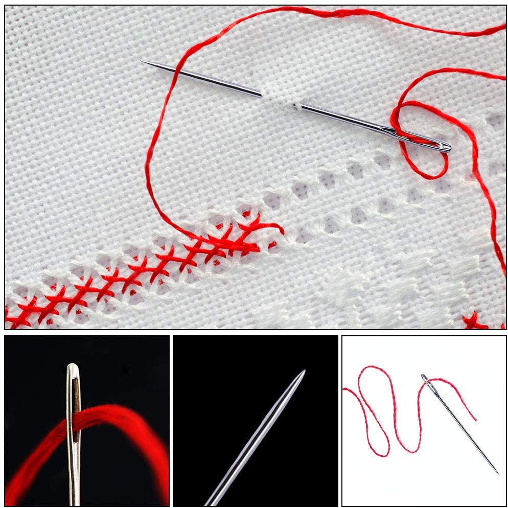LMDZ-agujas de coser de ojo grande, agujas afiladas de costura, 9 unidades, 29 unidades