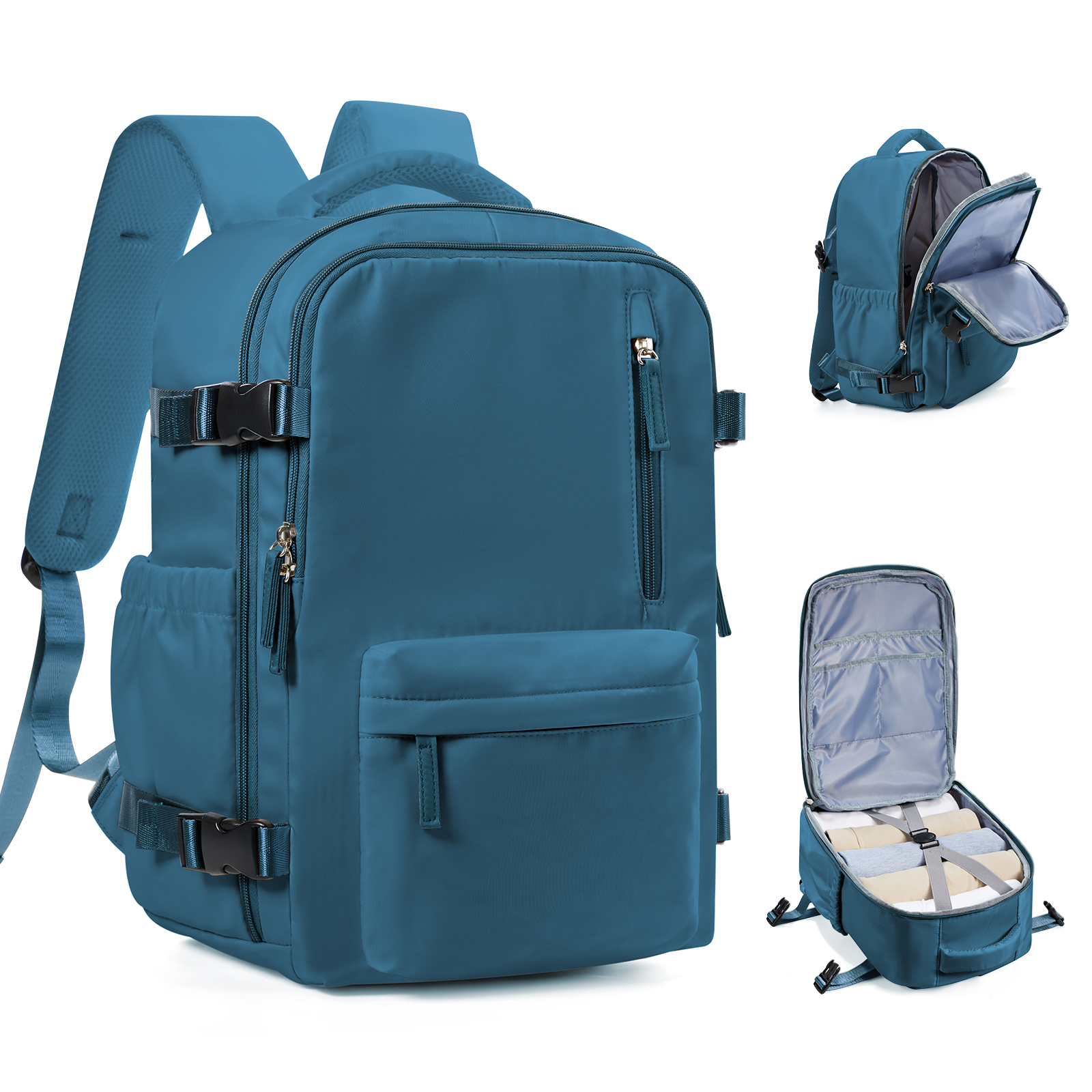 Waterproof Backpack Ryanair 40x20x25 Cabin Bag for Men Women Airplane Travel Backpack Laptop backpack bag Cabina Carry ons: Blue