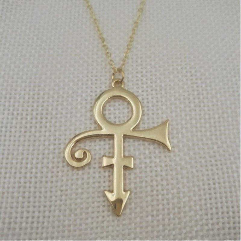 2pcs Women Prince Memorial Symbol Love Logo Necklace The Minimalism Singer Necklace Price Necklace With