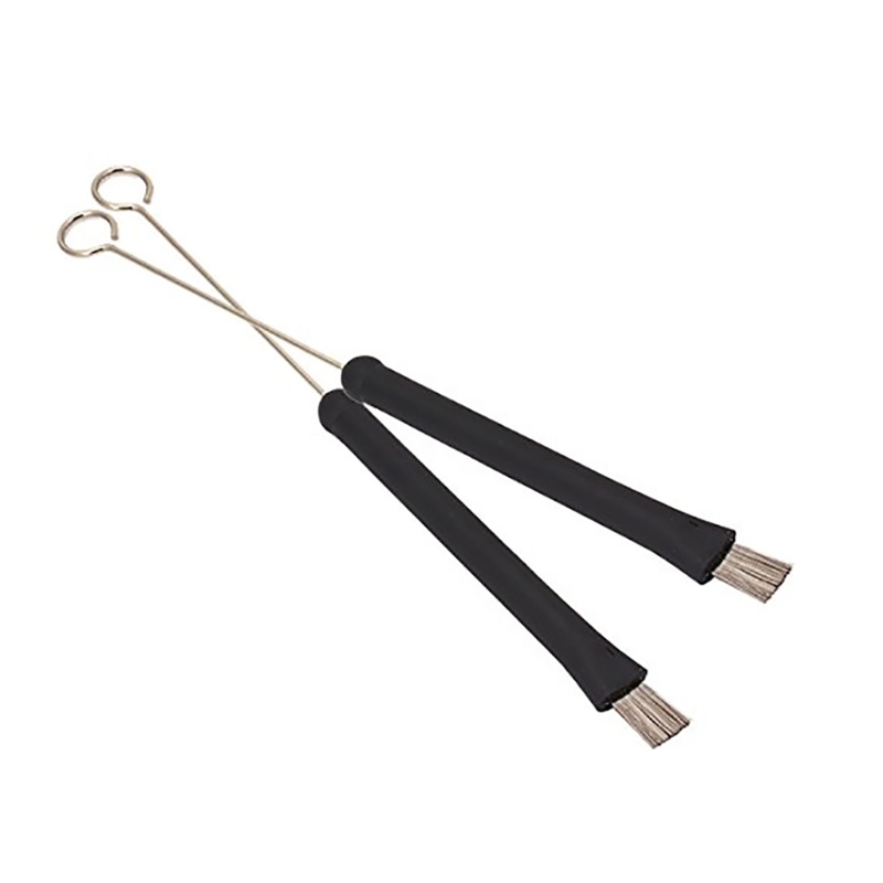 R6FE Infällbar Jazz Trumvisp - 32cm - Teleskopisk Percussion Wire Brush - Svart