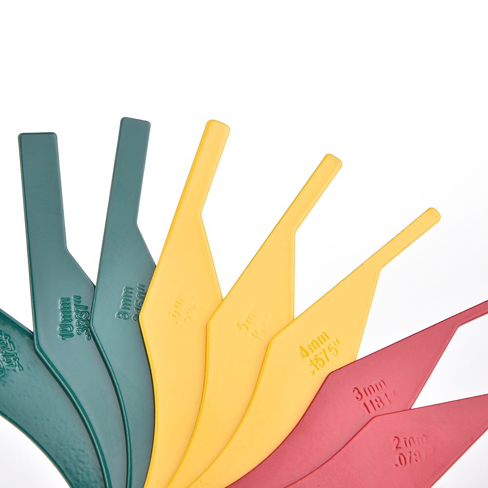 8 In 1 Brake Pad Measuring Tool Auto Brake Pads Thickness Gauge Feeler Tester Brake Lining Thickness Scale Meter Handy Measuring