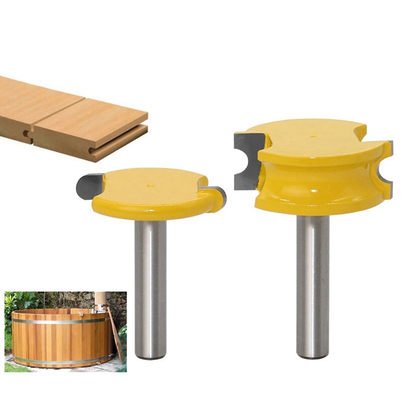 2 Pcs 8Mm Shank Canoe Flute and Bead Router Bit Set &amp; 1 Pcs Oil Feed Grip Stained Glass Cutter Cutting Tool