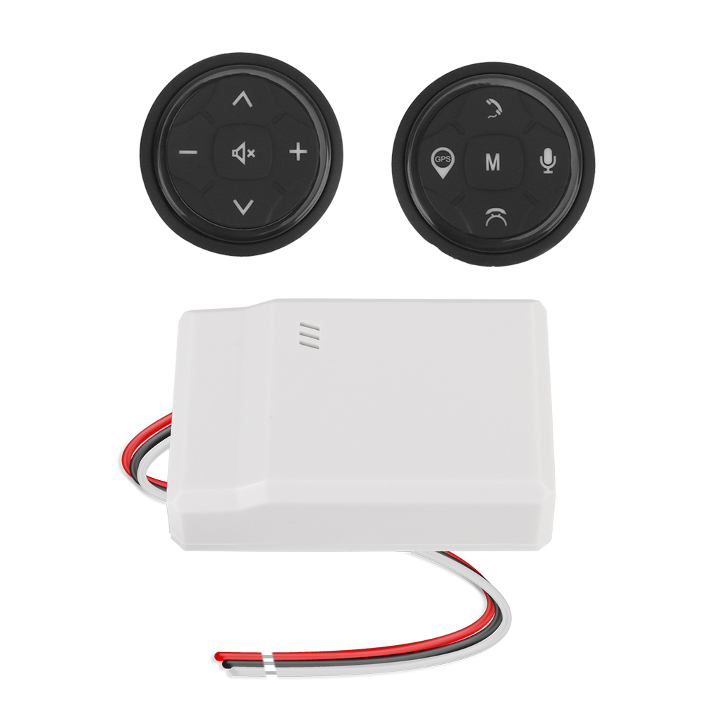 Controller per volante per auto senza fili accessori per auto pulsanti per telecomando Radio di navigazione GPS musicale: Default Title