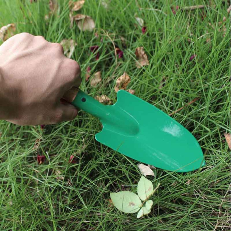 Pala de jardín reforzada con mango de madera, Suelo Suelto, plantación, fácil uso