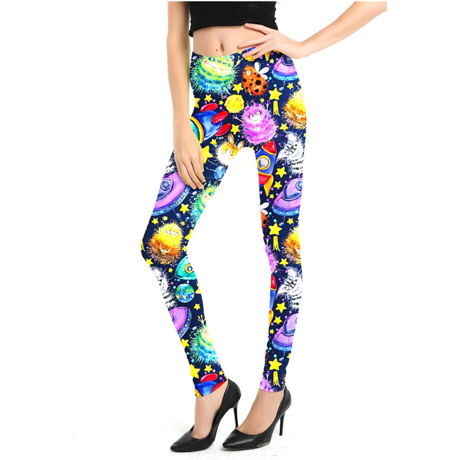 Sexy frauen Yoga Hosen Cartoon Print Fitness Sport Leggings Yoga Hosen Hüfte Engen Leggings Hohe Taille Yoga Enge Sport hosen #: A