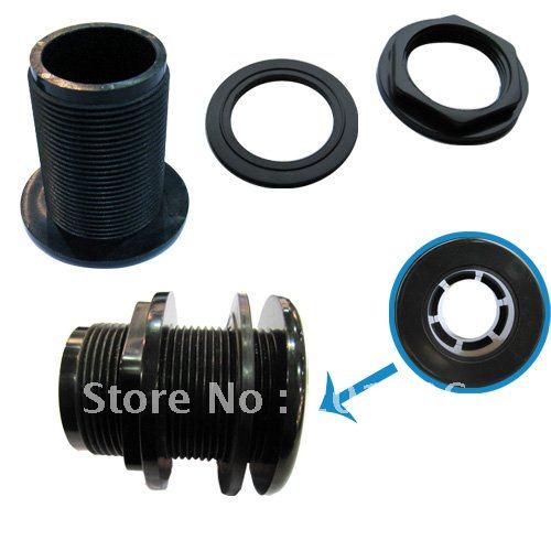 Aquarium Glass fish tank aquatic pet 4x Bulkhead 1" Fitting Pond Wet Dry Overflow Plumbing Slip