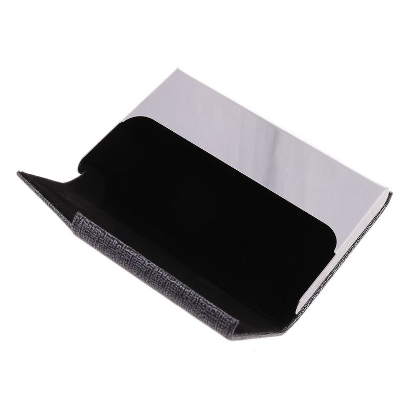 metal business card case, portable business card holder, can hold 20 business cards