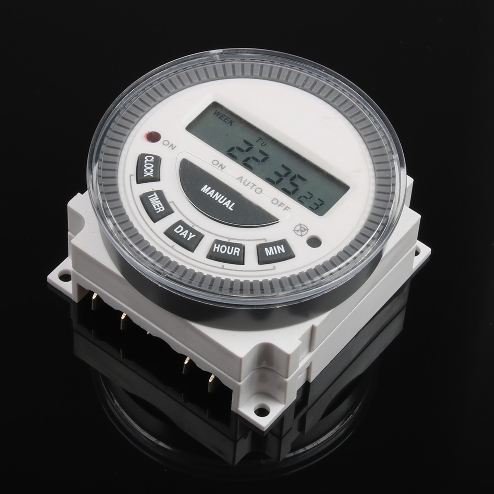 TM619 AC220V 230V 240V 16A Digital LCD Power Timer controller Relay with UL listed relay 7 Days Weekly Programmable Timer switch