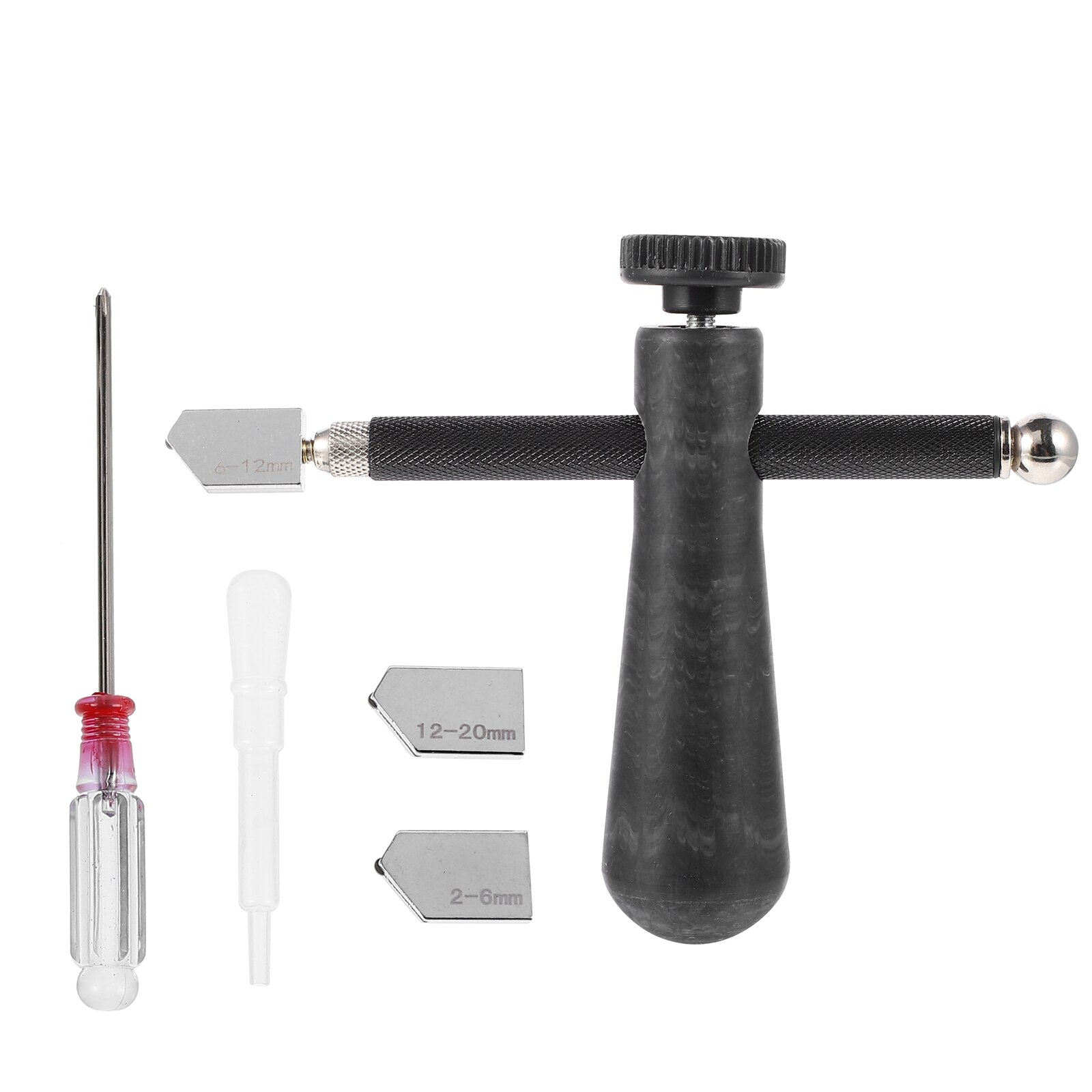 1 Set/6pcs Glass Cutter with Engraving Scriber Pen Stained Glass Tile Cutter