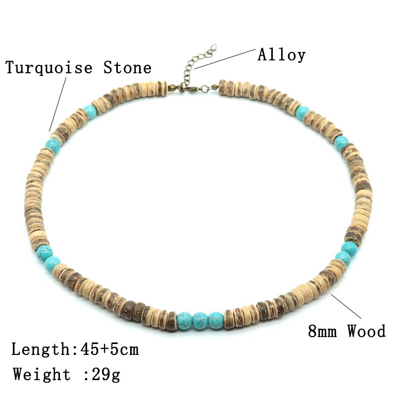 Mode Ketting Mannen Vintage 4Mm/6Mm/8Mm Natuurlijke Hout Rozenkrans Ketting Voor Hem Man viking Ketting Accessoires Buddha