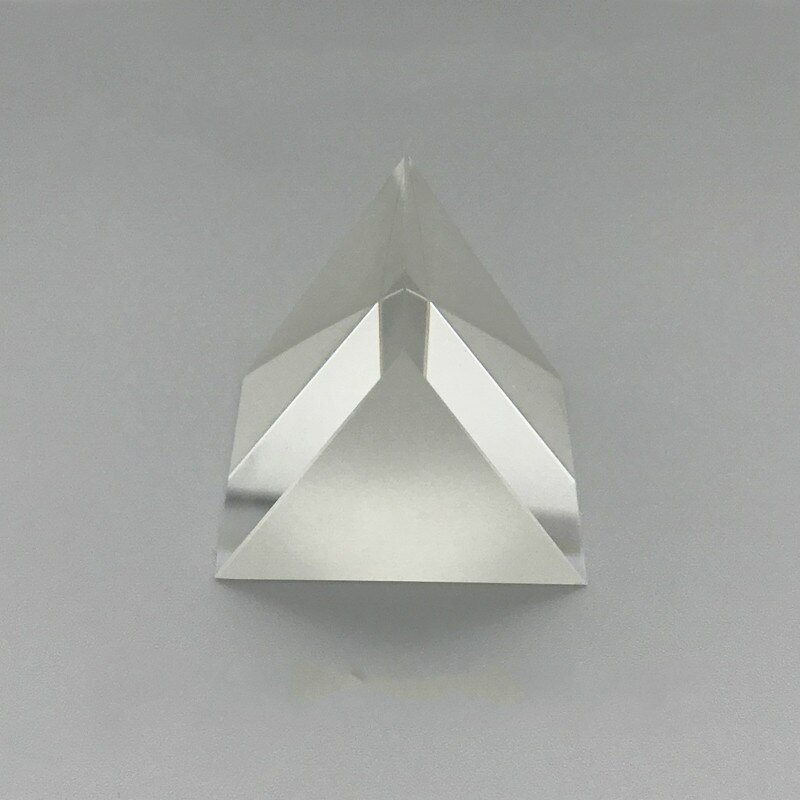 Equilateral Triangular Prism High Refractive Index ZF1 Material Side Length 40mm Height 40mm Beamsplitter Prism Optical Glass