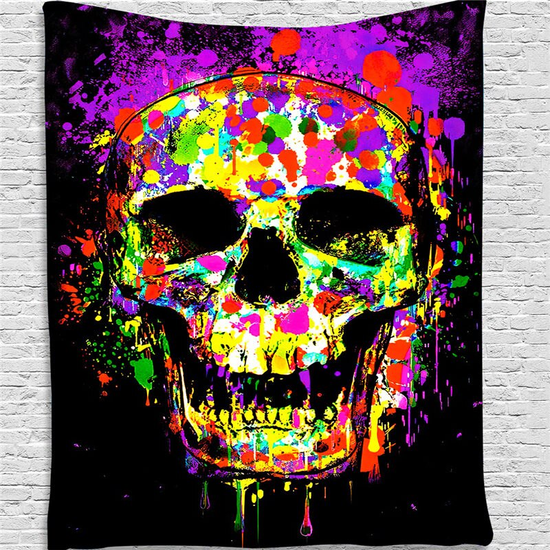 Tapiz colgante de Mandala Hippie , colorida manta psicodélica Bohemia, decoración artística para el hogar, 95*73cm