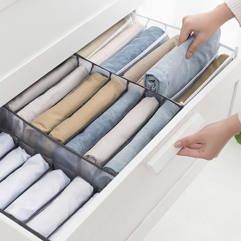Clothes Organizer Wardrobe Clothes Storage Box Organizer Box Socks Underwears Bras Storage Compartments Jeans Storage Box