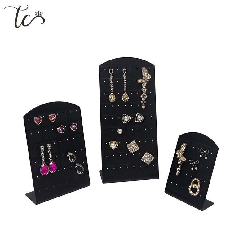 Support pour boucle d'oreilles support boucles d'oreilles présentoir en plastique boucle d'oreille organisateur bijoux support organisateur De Joyas pour 12/24/36 paires
