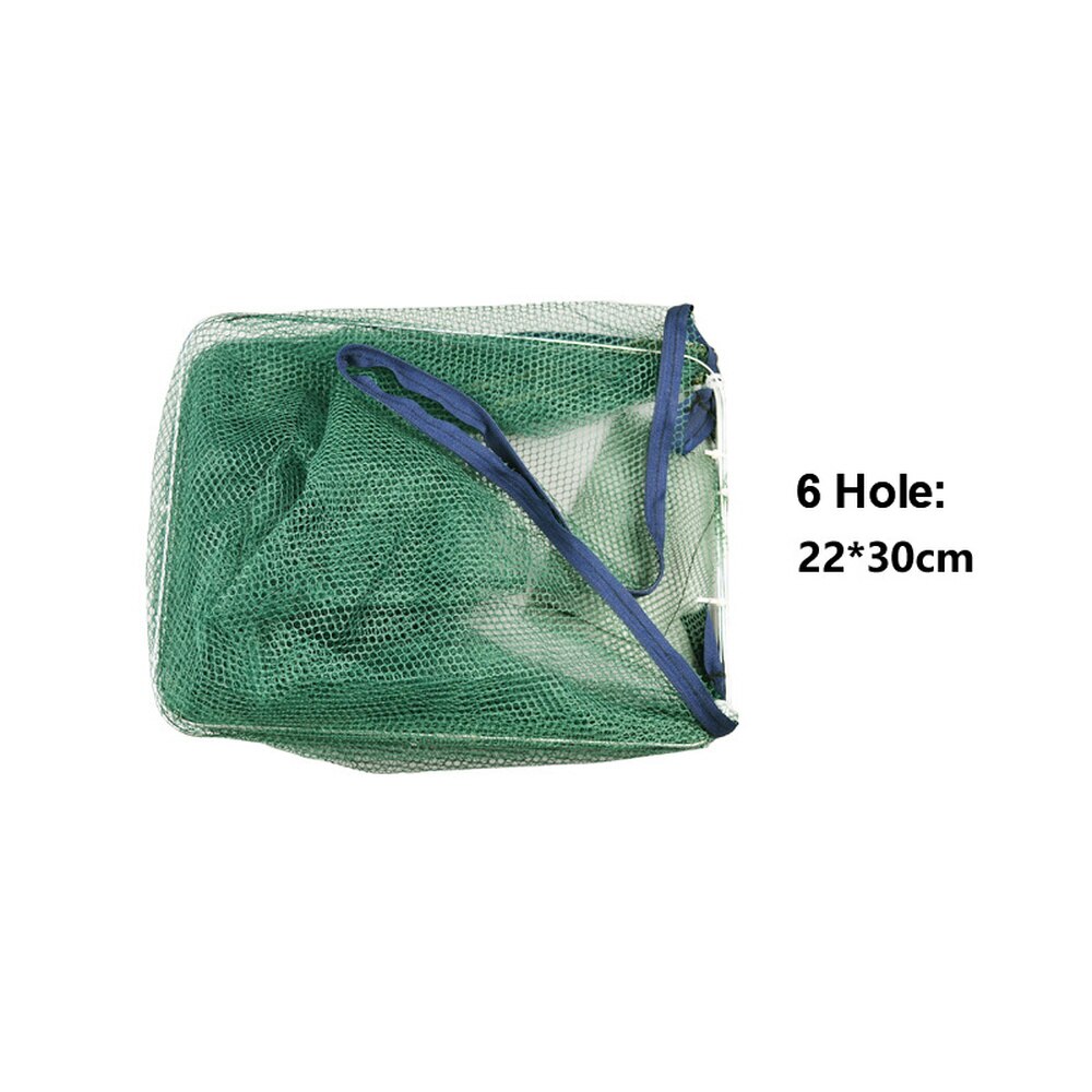 Folded Portable Hexagon 6 Hole Fishing Nets Fish Trap Mesh Small Umbrella Cage Fish Net Fish Shrimp Minnow Crab Redes De Pesca