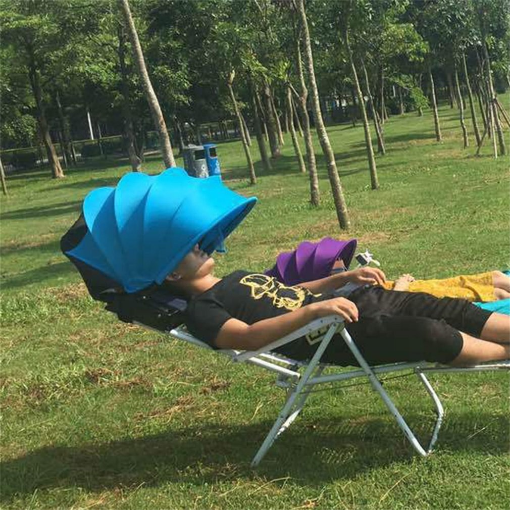 Simple pop-up beach tent, sun canopy, sunshade, parasol, waterproof polyester, anti-uv radiation, mini fan