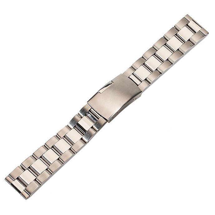 DAHASE Stainless Steel 18mm 20mm 22mm 24mm 26mm 28mm 30mm Watch Band Solid Classic General Metal Strap Watchband Belt OL3Z: Silver / 20mm