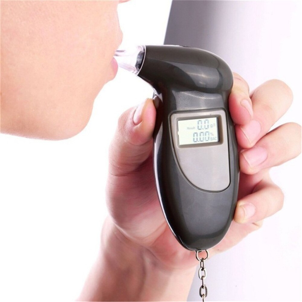Alcohol Breath Tester Breathalyzer Analyzer Detector Test Keychain Breathalizer Breathalyser Device LCD Screen