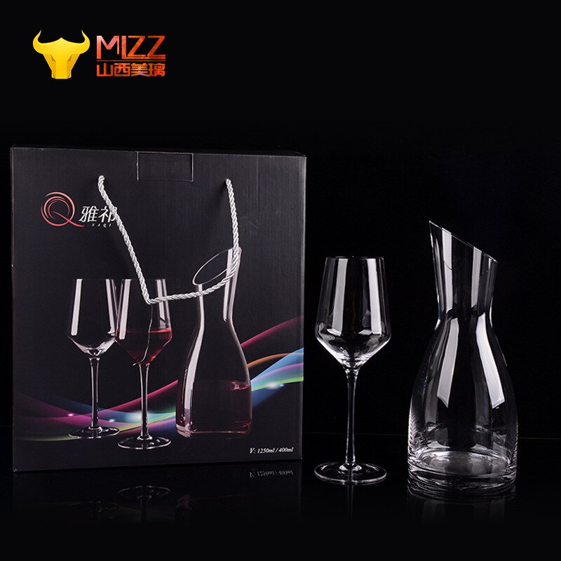 Rode Wijn Decanter Set Crystal Glas Heupfles Geschenkdoos Westerse Stijl Rode Wijn Glas 1 Pot En 2 cups