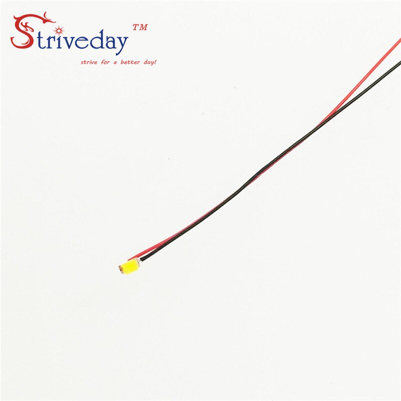 10 stk / lot 0603 smd præ-loddet mikro-litz kablet ledningsledningsmodstand 8-12v 20cm diy 9 farver kan vælge