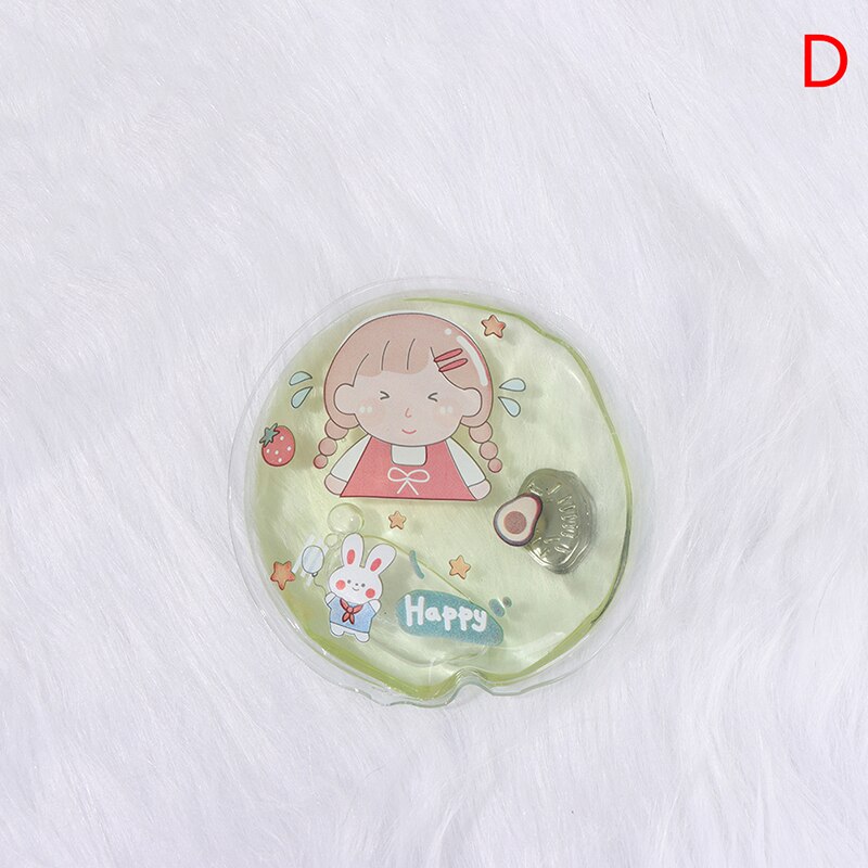 1PC Mini Winter Reusable Gel Hand Warmer Cute Funny Word Print Instant Heating Pack Warmer: D