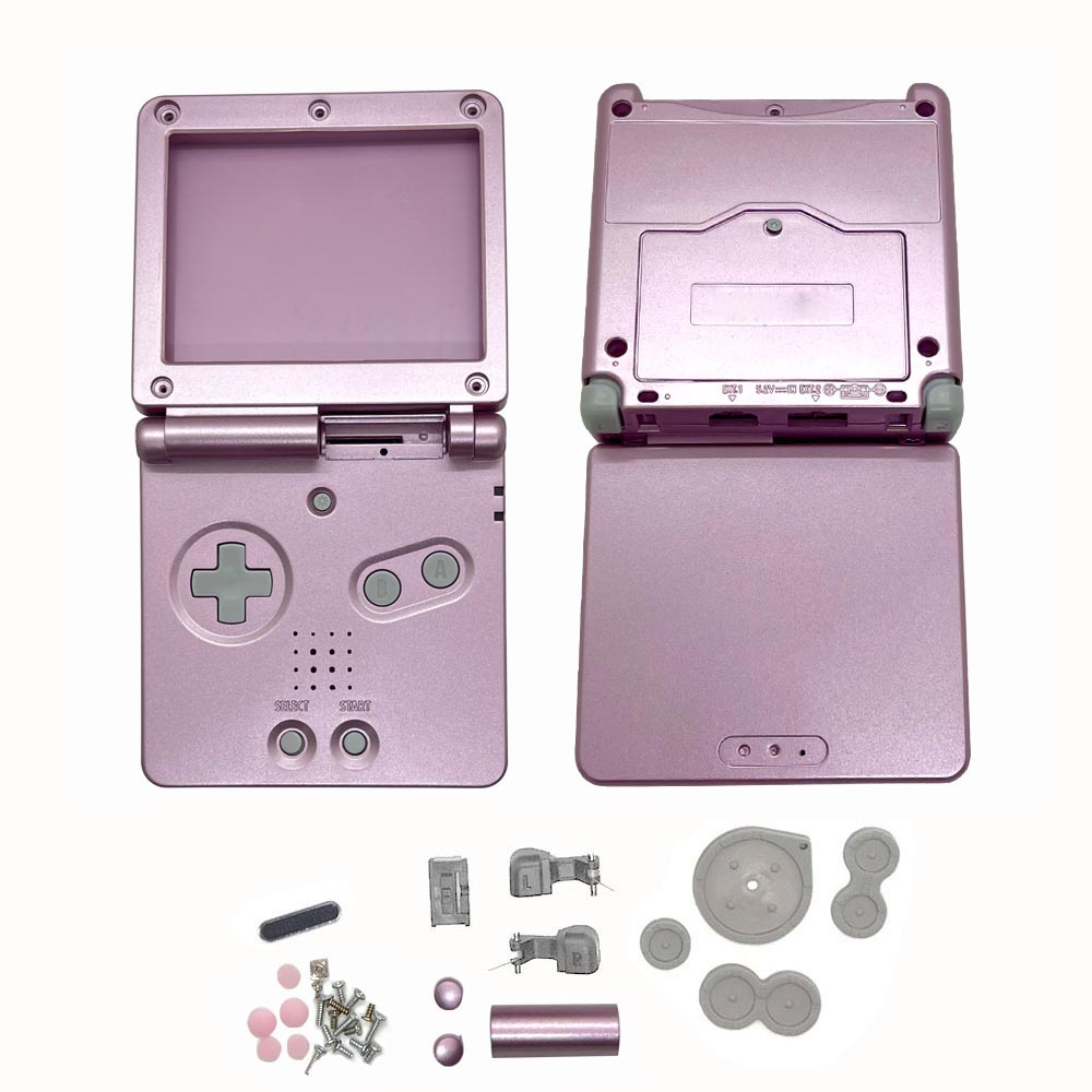 Carcasa Original de repuesto de para Gameboy Advance GBA SP, funda carcasa para consola de juegos con juegos de accesorios: Plata