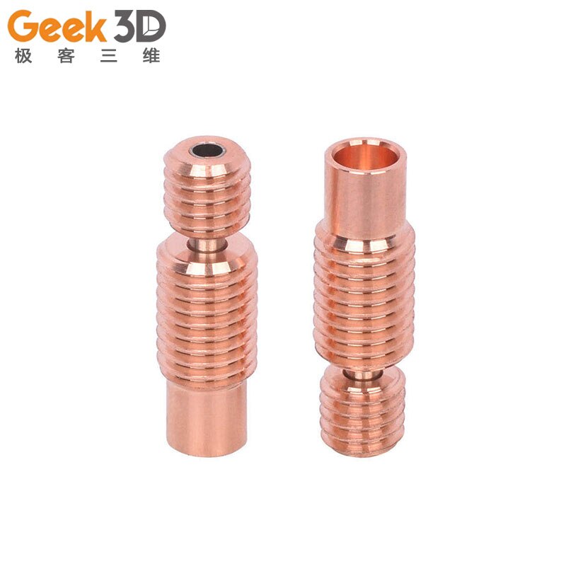 High Teperature Bietal Copper Titaniu Heatbreak Copatible With V6