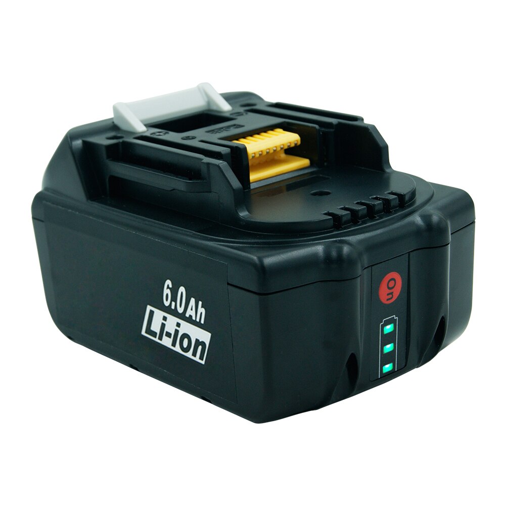 2.0/4.0/5.0/6.0 Ah Lithium ion Rechargeable Replacement for Makita 18V Battery BL1850 BL1830 BL1860 LXT400 Cordless Drills: 6A with led