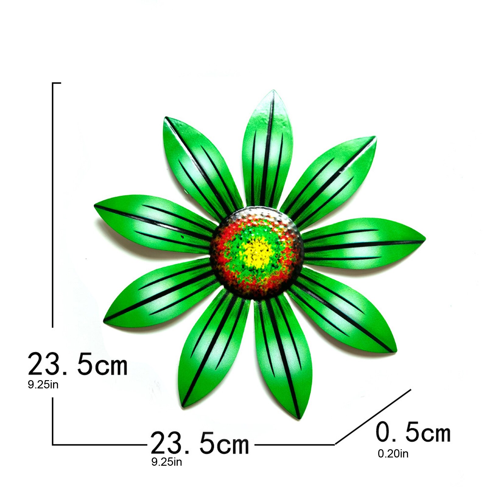 Metal Flower Wall Decor Rustic Floral Wall Art Sculpture for Home Garden Porch Patio Decoration