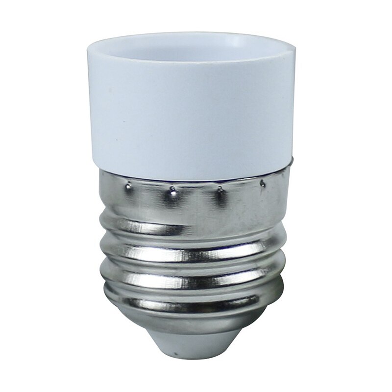 1pc E27 LED Light Socket PBT PP E27 EU To US Plug Adapter White Base LED Lamp Base With Switch Adapter Converter Socket: 04