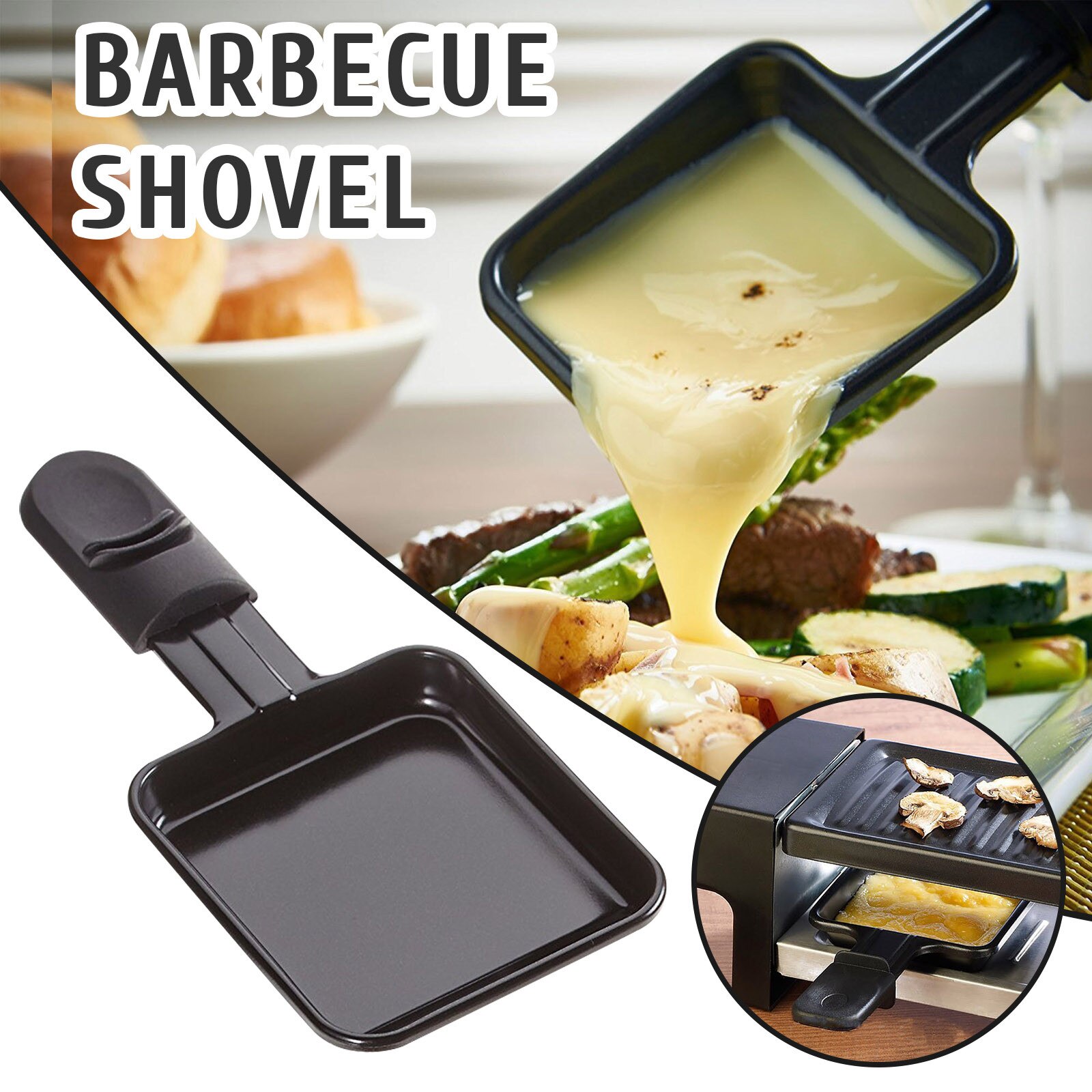 Household kitchen utensils stainless steel spatula beef egg kitchen scraper large pizza shovel