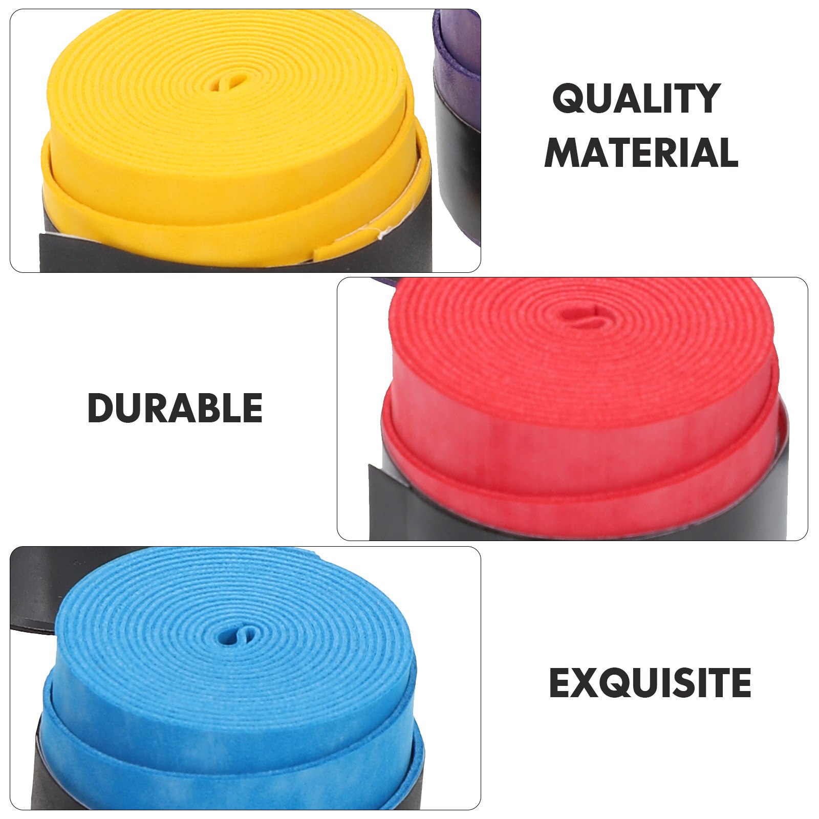 5Pcs Tennis Racket Grips Tennis Racket Grip Band Sweat Absorbent Band for Tennis Racket