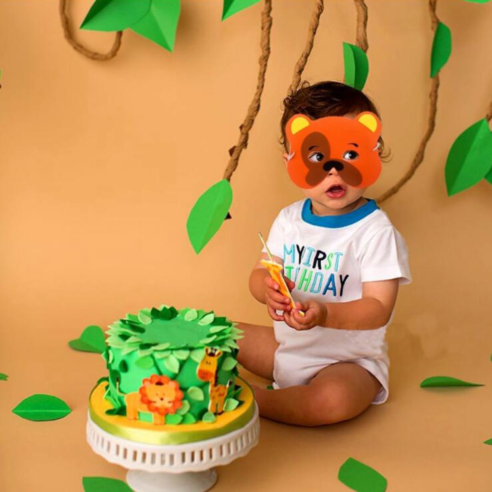 Cute 10Pcs/set Funny EVA Children Animal Mask Mask Kids Woodland Farm Dress Prop Birthday Party Decoration