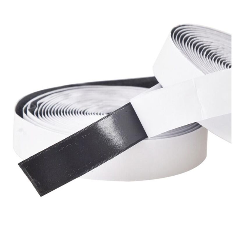 Klittenbandsluitingen Lijm 16/20/25/30/50Mm Zelfklevende Sluiting Tape Klittenband Magic tape Sticker Met Lijm Voor Diy: 16MM BLACK NORMAL