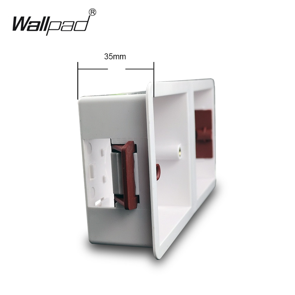 Wallpad dobbelt tør foringsboks til gipsplade gipsplader til 172mm paneler 2x enkeltramme 35mm dybdemonteringsbokse