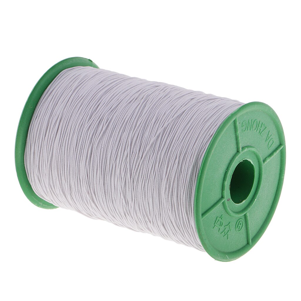 0.5mm Elastic Stretch Polyester String Cord for Jewelry Making Bracelet Beading Thread 500 Meters/roll: White